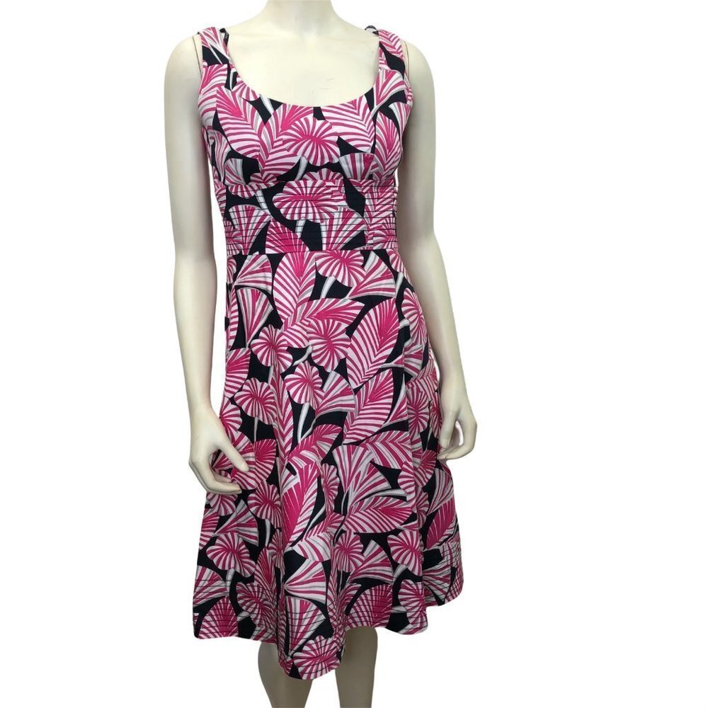 MAGGY LONDON print sleeveless DRESS Sz 4